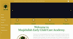 Desktop Screenshot of masjidullahchildcare.com